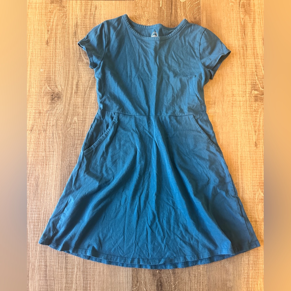 Girl’s Teal‎ T-Shirt Dress - Size S (6-6x)